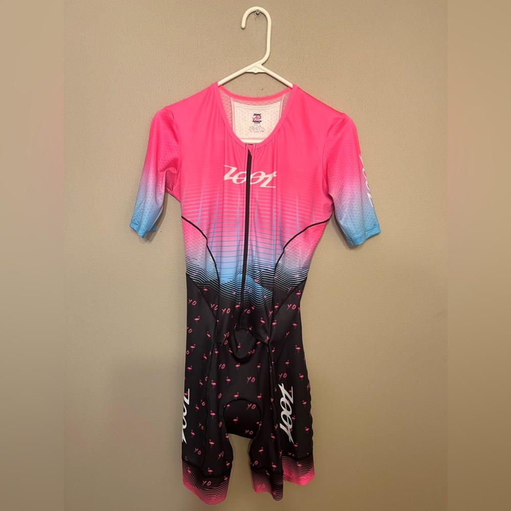 Zoot Women's Ltd Tri Aero Fz Racesuit - Vice Triathlon Ironman Sam Long XL